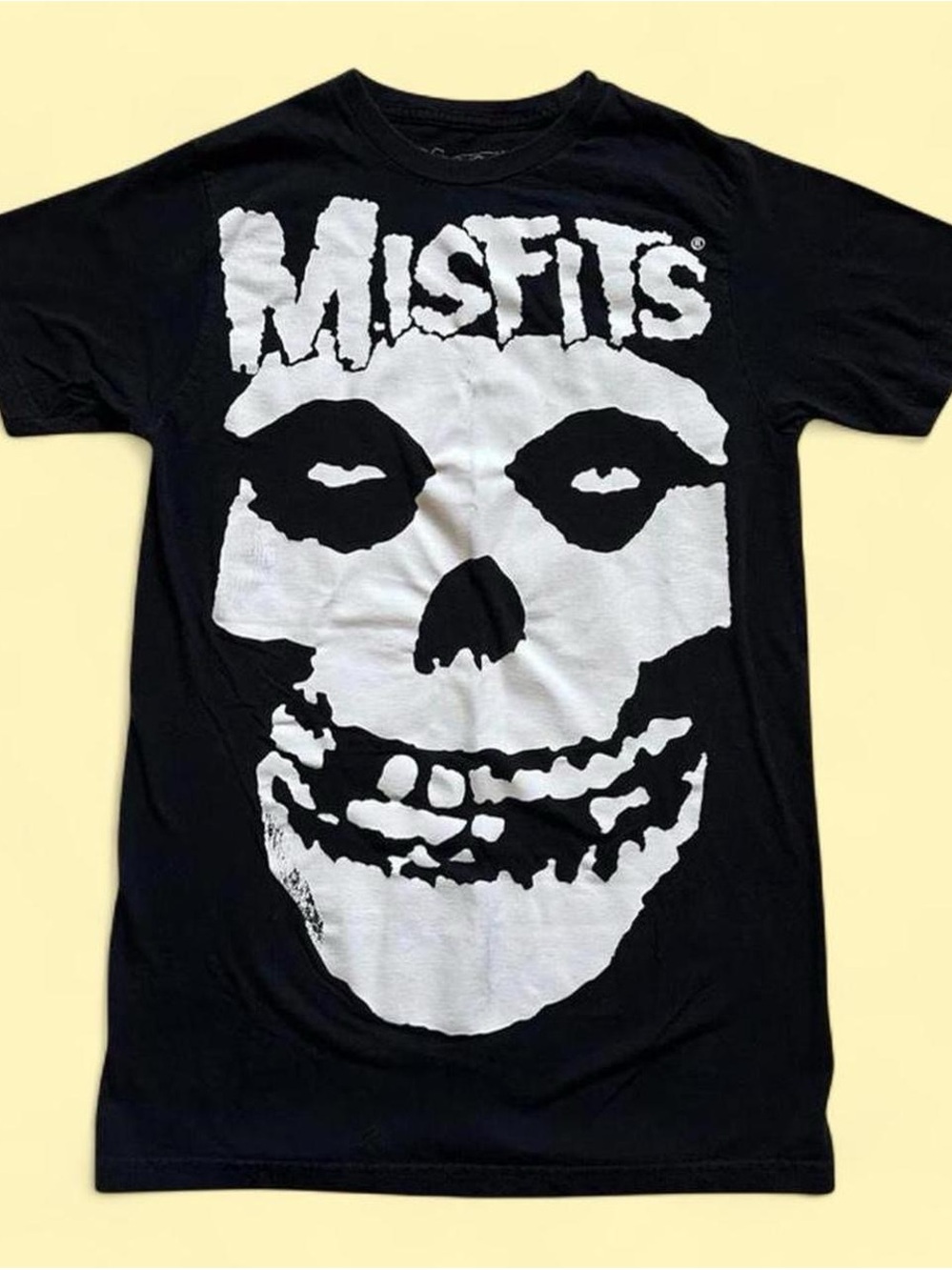 Black Misfits band t shirt - skull print men’s medium